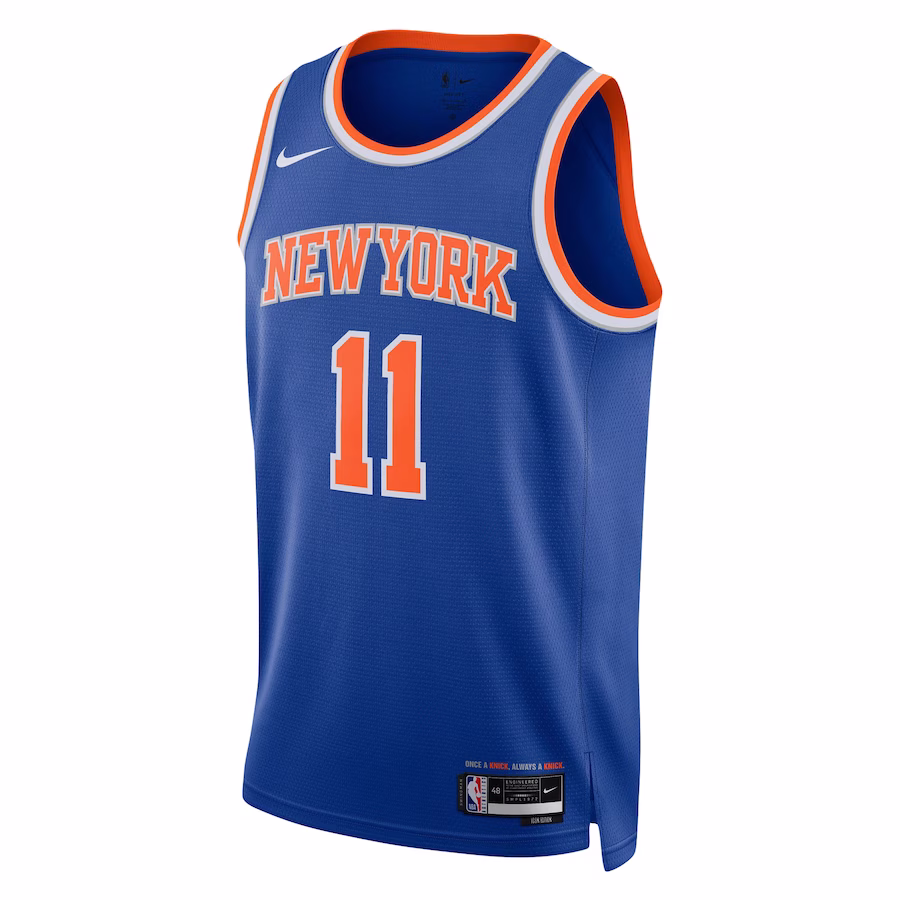 Jalen Brunson, maillot Swingman neutre des New York Knicks - Édition icône, Bleu