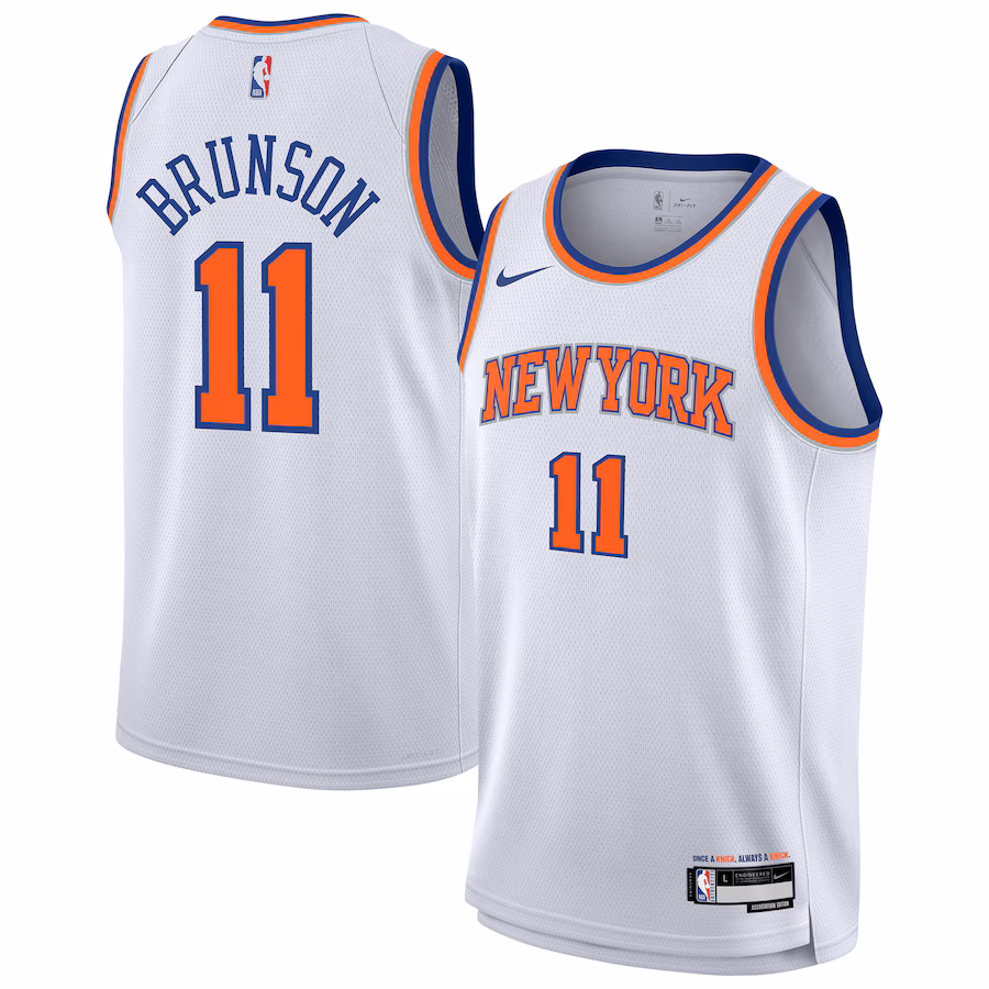 Jalen Brunson, New York Knicks Youth League Swingman Jersey - White