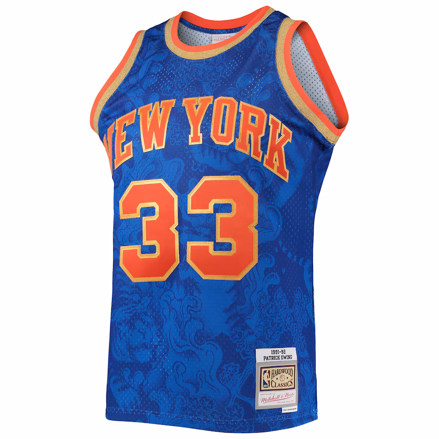 Camiseta Lunar New Year Hardwood Classics Mitchell & Ness New York Knicks Patrick Ewing 1991/92