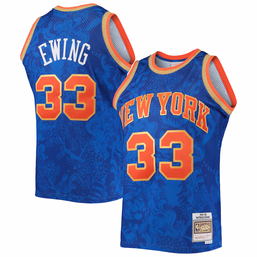 Patrick Ewing New York Knicks Mitchell & Ness Hardwood Classics 1991/92 Lunar New Year Jersey