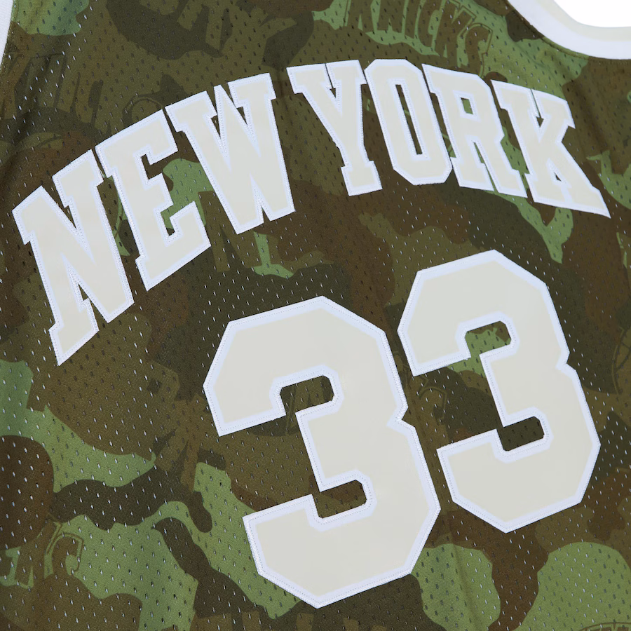 Maillot Ghost Green Hardwood Classics Mitchell & Ness New York Knicks Patrick Ewing 1991/92