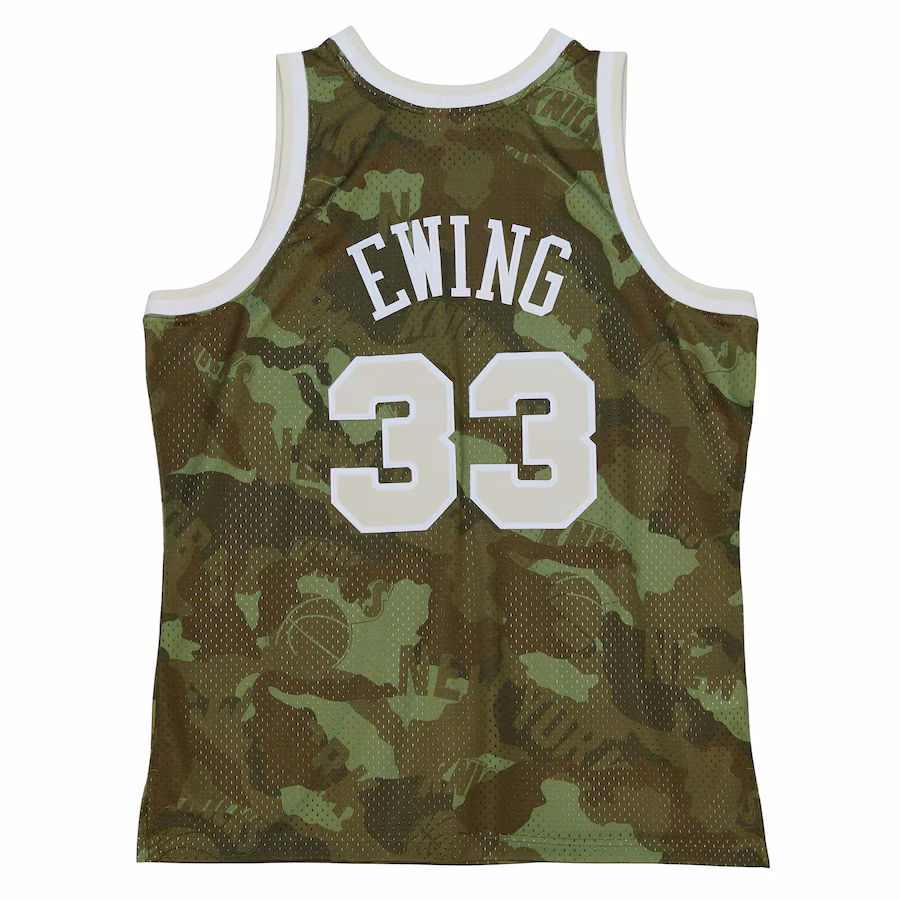 Maillot Ghost Green Hardwood Classics Mitchell & Ness New York Knicks Patrick Ewing 1991/92