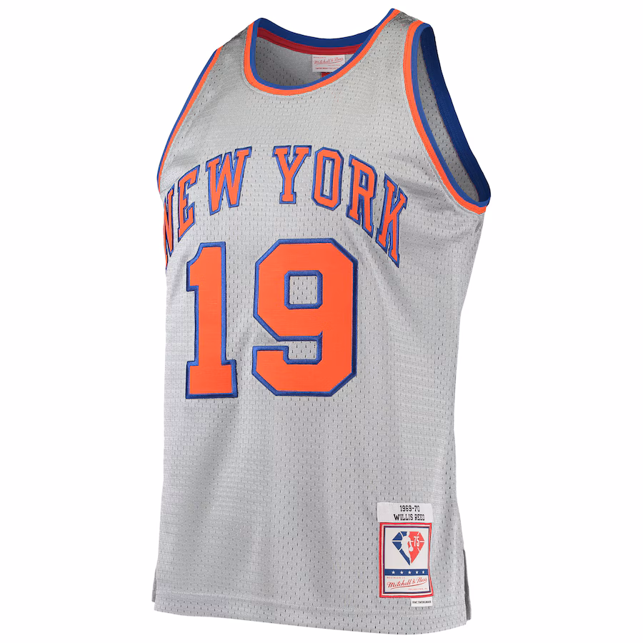 Maillot Hardwood Classics 75e anniversaire Mitchell & Ness New York Knicks Willis Reed 1969/70