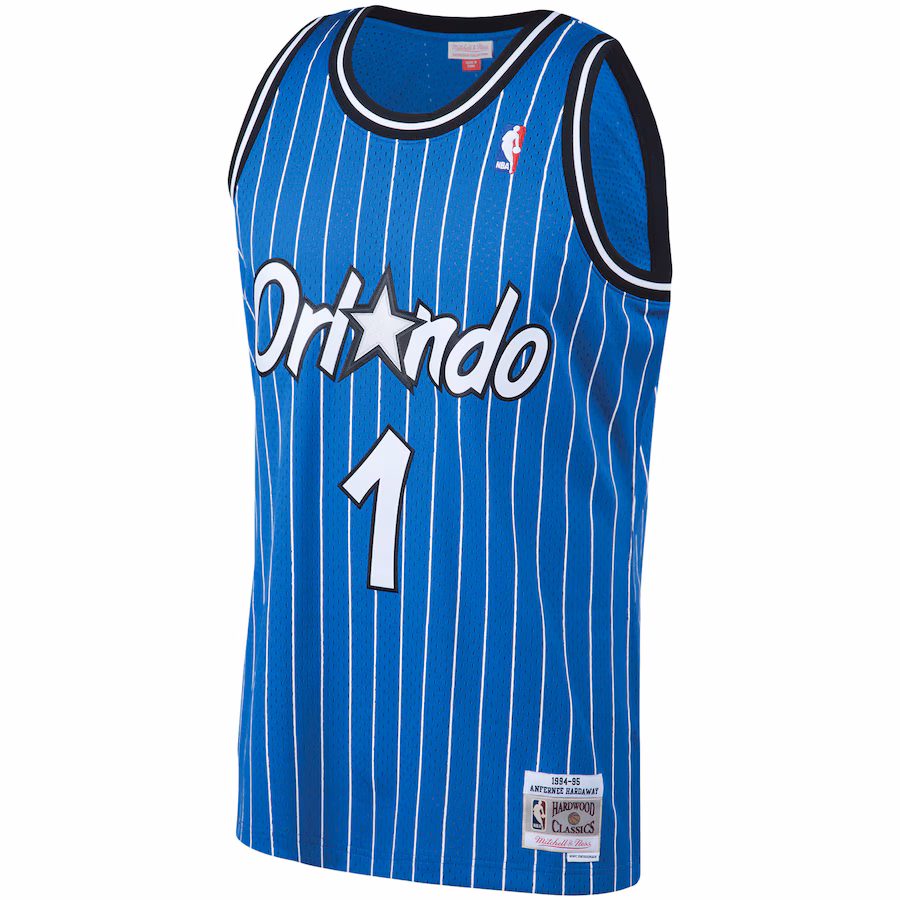 Penny Hardaway, Orlando Magic Mitchell & Ness 1994/95 Big & Tall Hardwood Classics Swingman Jersey - Blue