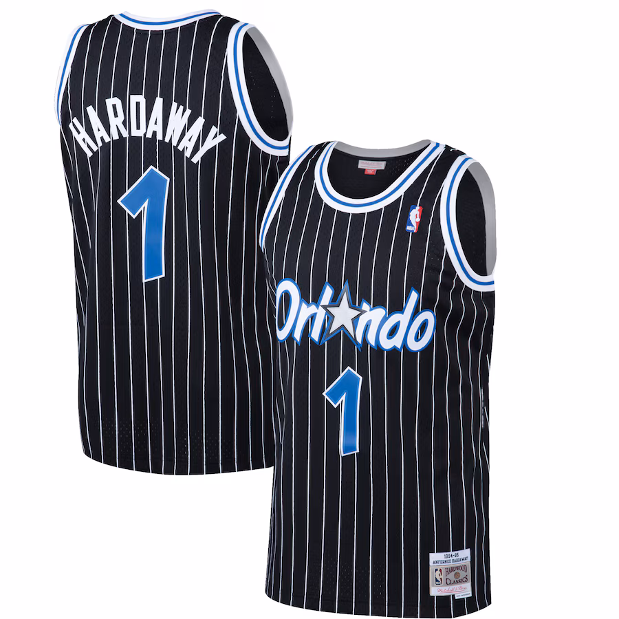 Anfernee Hardaway, Orlando Magic Mitchell & Ness Hardwood Classics Swingman Jersey - Black