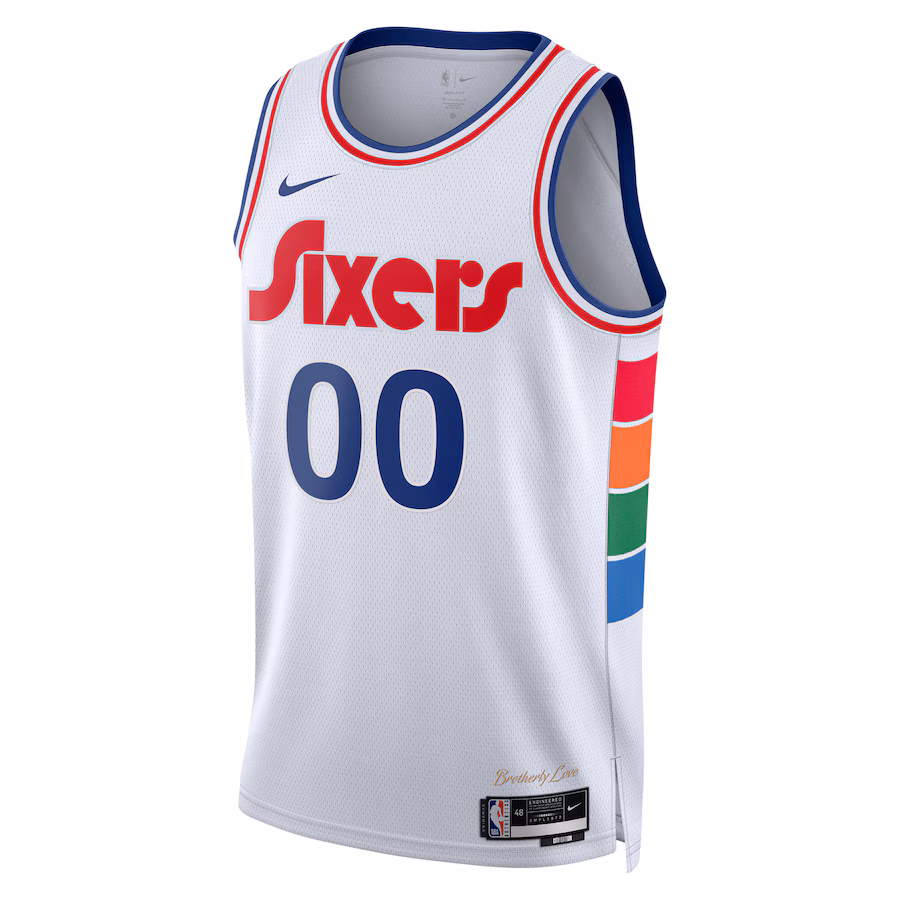 Philadelphia 76ers Unisex 2024/25 Custom Swingman Jersey - City Edition - White