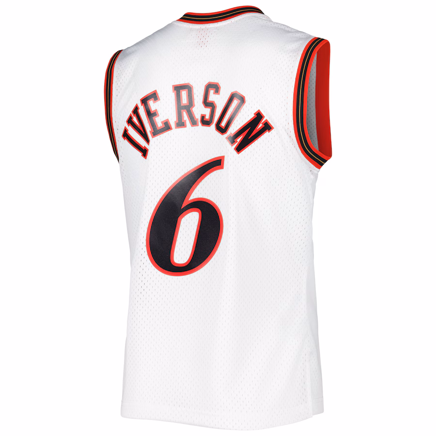 Allen Iverson Philadelphia 76ers Mitchell & Ness 2001/02 Classic Edition Swingman Jersey - White