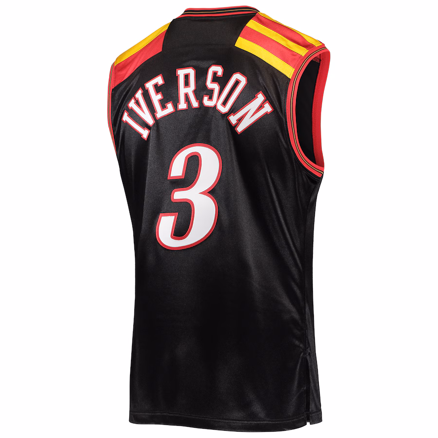 Allen Iverson Philadelphia 76ers Mitchell & Ness 2006 Hardwood Classics Authentic Jersey - Black