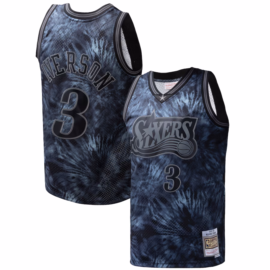 Allen Iverson Philadelphia 76ers Mitchell & Ness Hardwood Classics 1997/98 Swingman Jersey - Black
