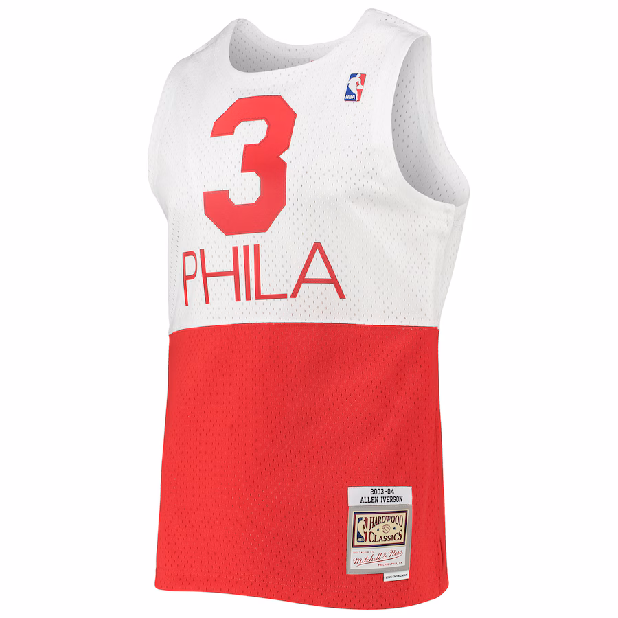 Allen Iverson Philadelphia 76ers Mitchell & Ness 2003/2004 Classic Edition Swingman Jersey - White