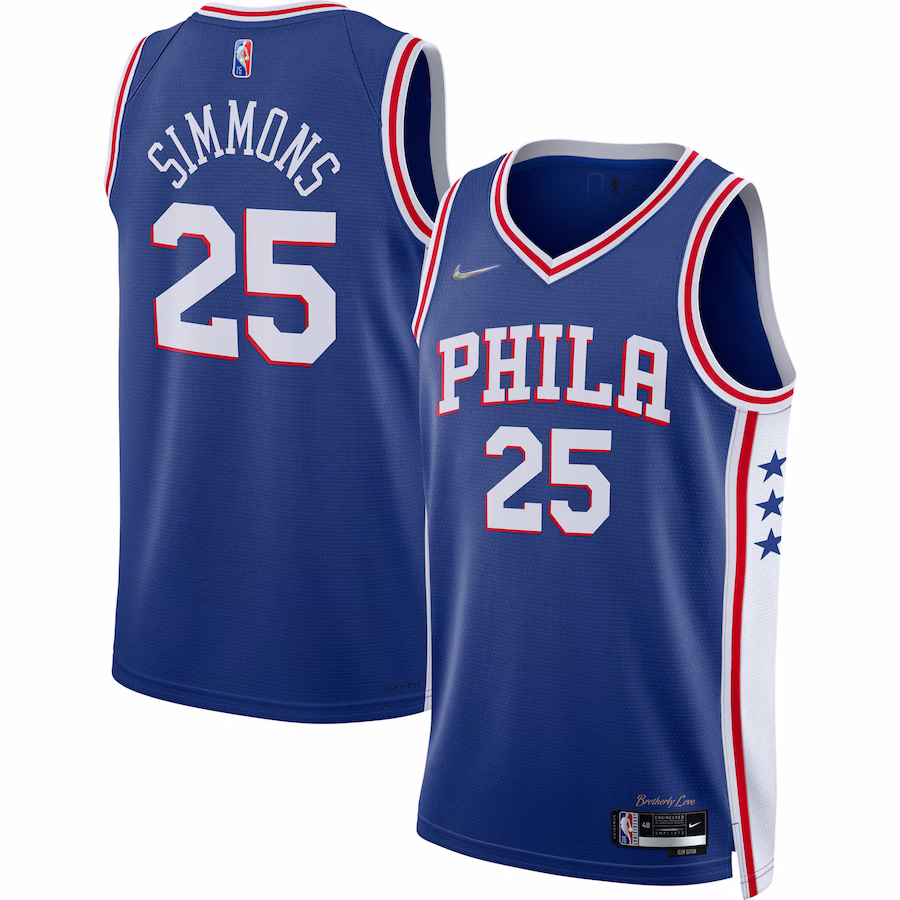 Ben Simmons Philadelphia 76ers 2021/22 Diamond Swingman Jersey - Icon Edition - Royal Blue
