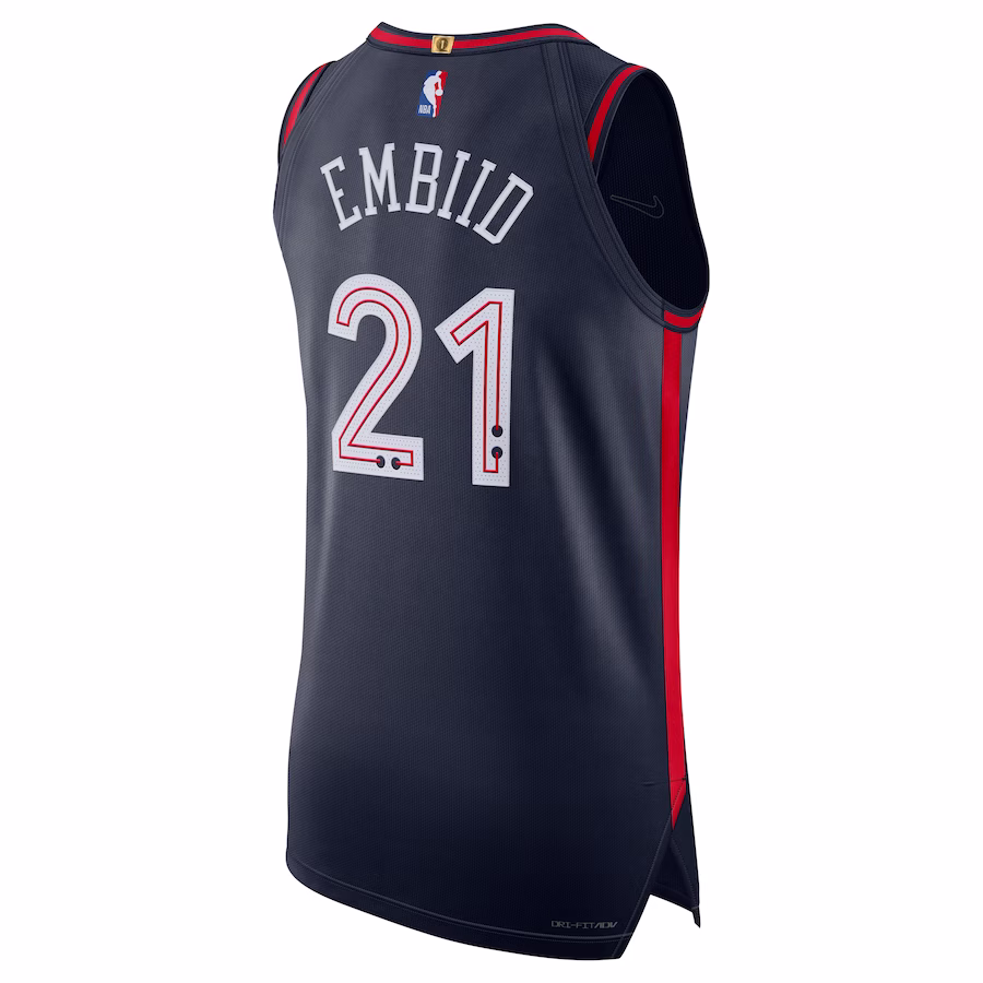 Joel Embiid Philadelphia 76ers Replica Jersey - City Edition - Navy Blue