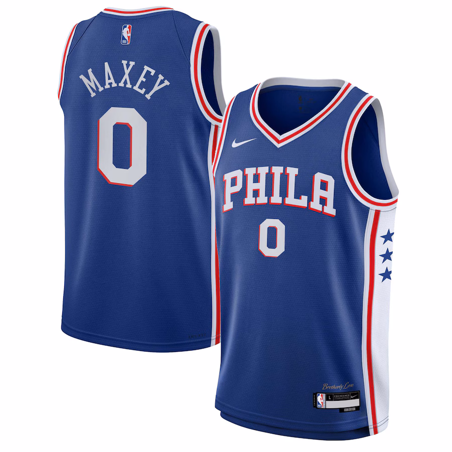 Tyrese Maxey Philadelphia 76ers Youth Swingman Jersey - Icon Edition - Royal Blue