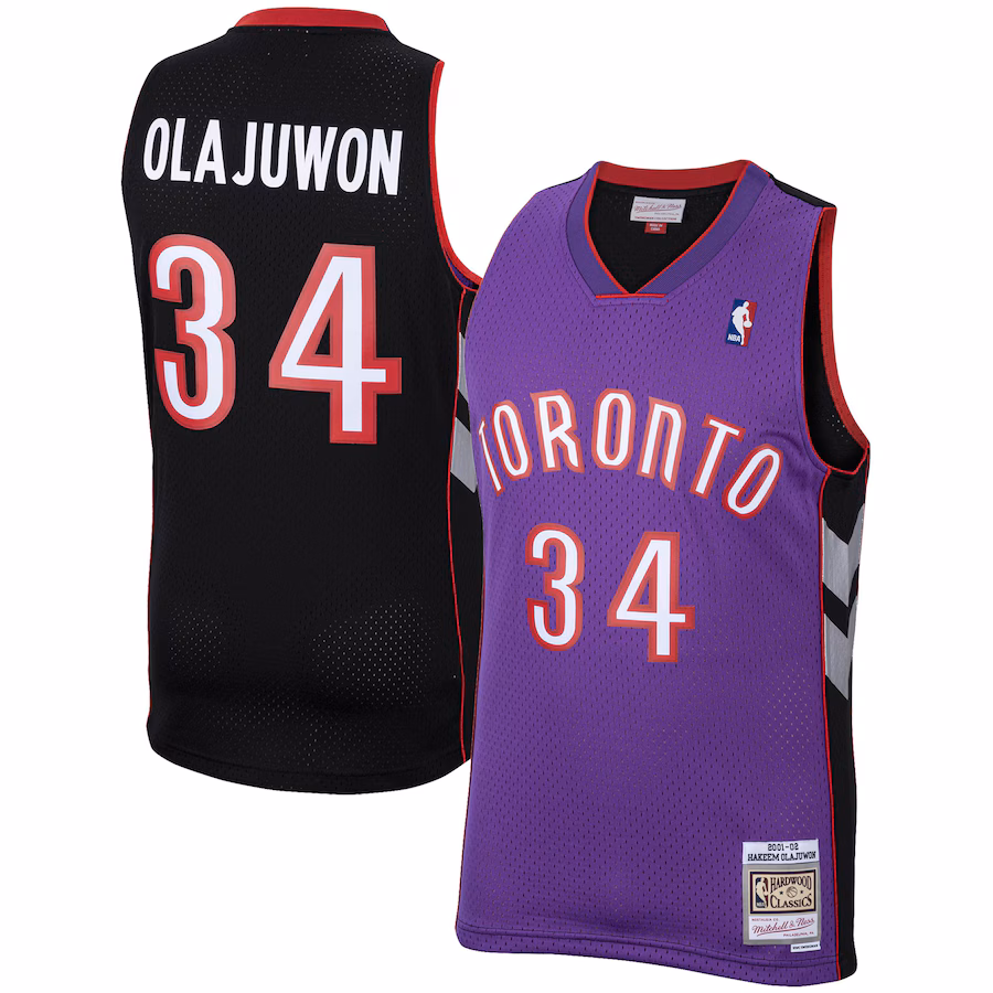 Camiseta Hakeem Olajuwon Toronto Raptors 2001/02 Mitchell & Ness Hardwood Classics Swingman
