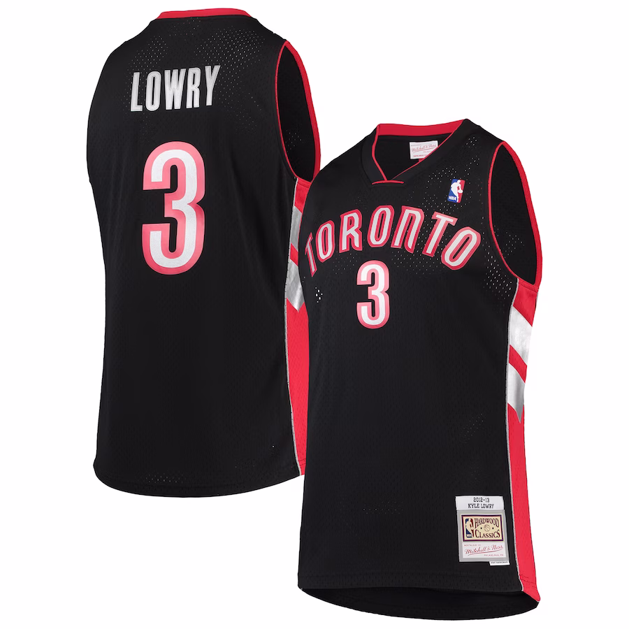 Camiseta Kyle Lowry Toronto Raptors 2001/02 Mitchell & Ness Hardwood Classics Swingman