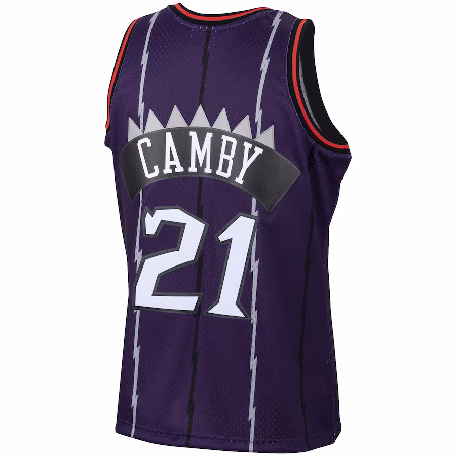 Camiseta Marcus Camby Toronto Raptors 2001/02 Mitchell & Ness Hardwood Classics Swingman