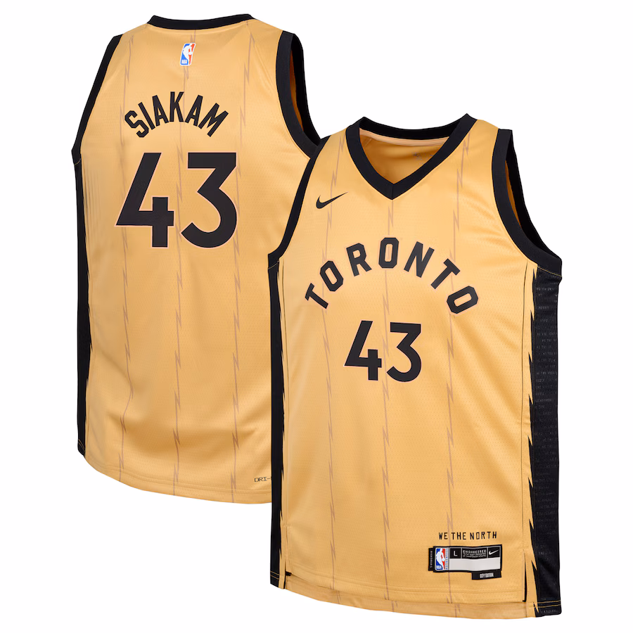 Camiseta Pascal Siakam Toronto Raptors City Edition Swingman