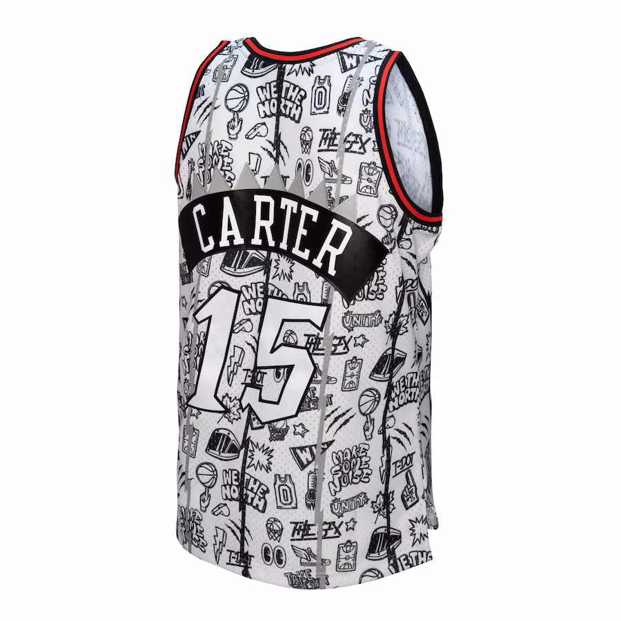 Vince Carter Toronto Raptors 1998-99 White Swingman Jersey by Mitchell & Ness