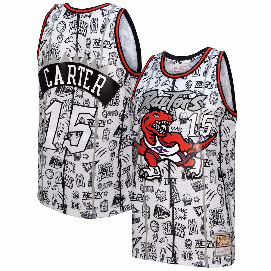 Vince Carter Toronto Raptors 1998-99 White Swingman Jersey by Mitchell & Ness