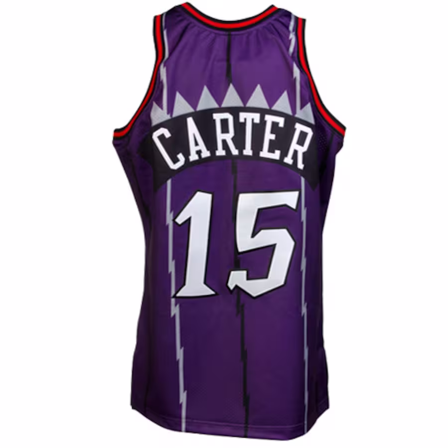 Mitchell & Ness Maillot rétro de Vince Carter pour les Toronto Raptors en saison 1998/99 - Violet