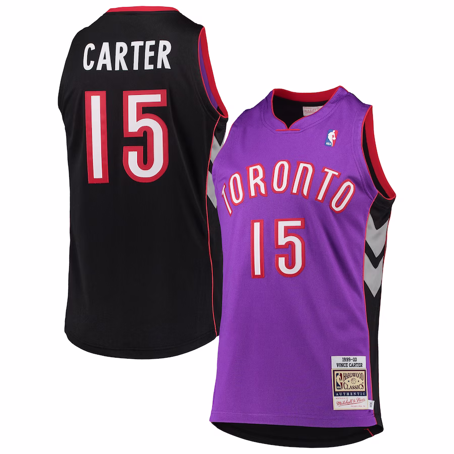 Vince Carter Toronto Raptors Mitchell & Ness 1999/2000 Hardwood Classics Jersey