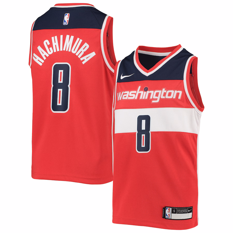 Rui Hachimura, Washington Wizards Youth Swingman Jersey - Red