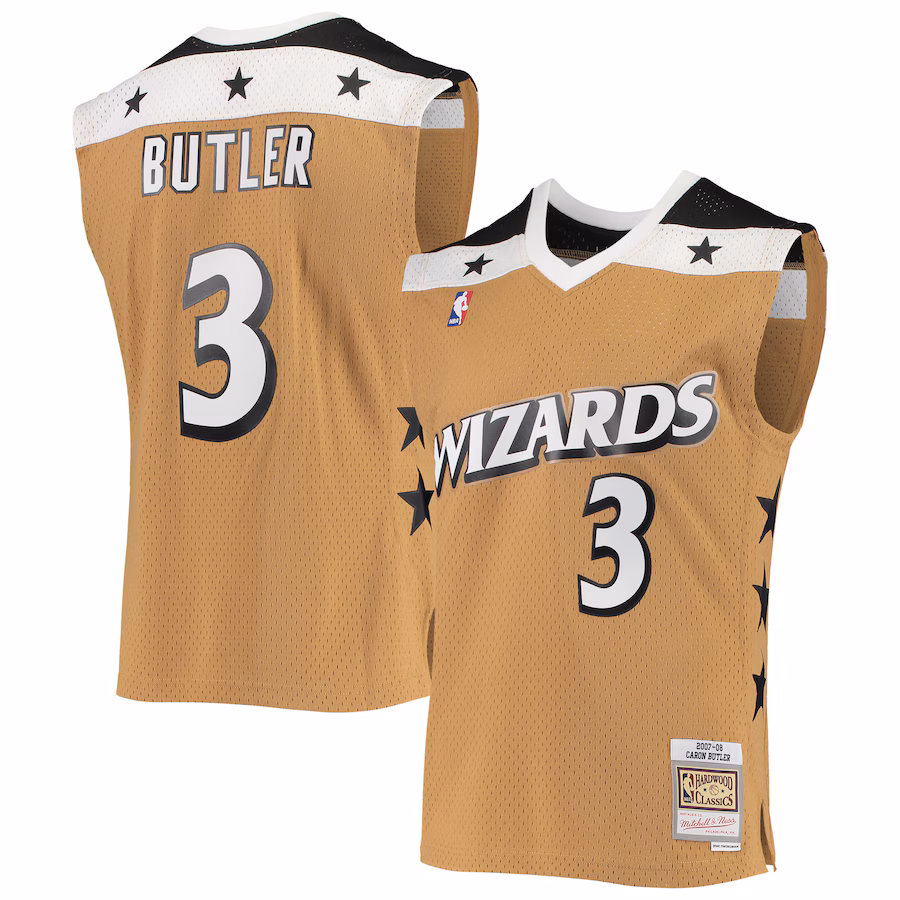 Caron Butler Washington Wizards Mitchell & Ness 2007/08 Hardwood Classics Jersey