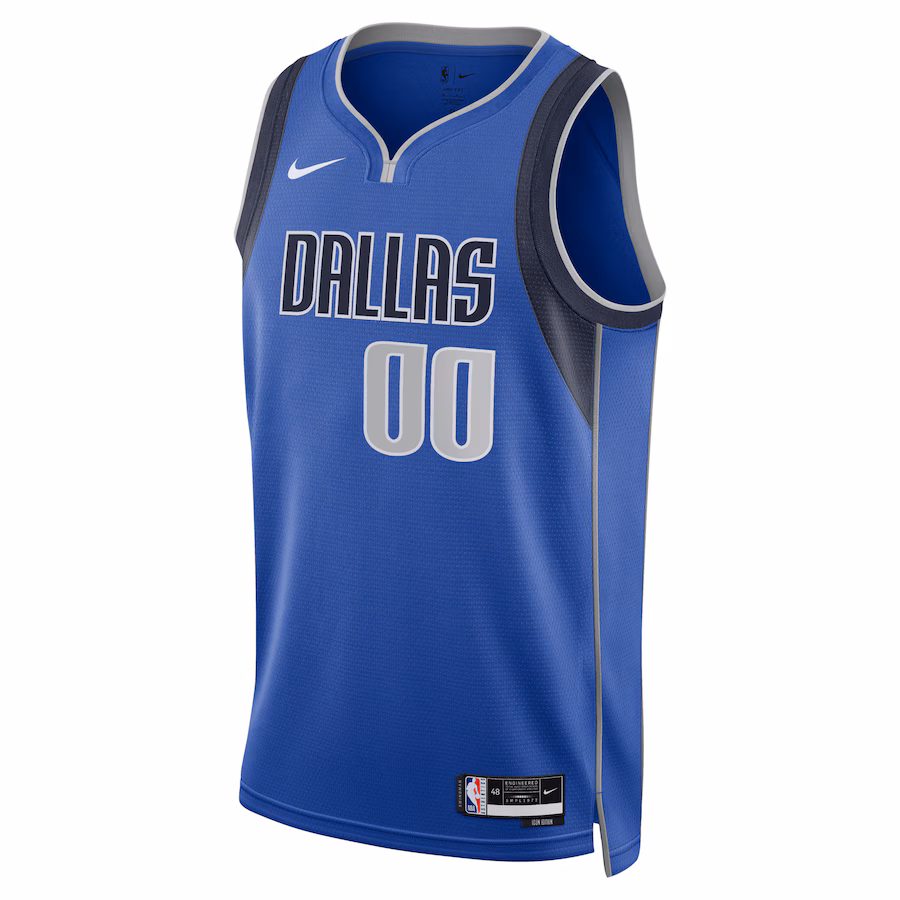 Maglia personalizzata dei Dallas Mavericks, Edizione icona, Blu