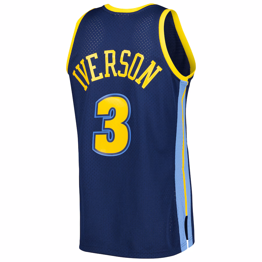 Allen Iverson, Denver Nuggets, Classiques du bois dur, Bleu marin
