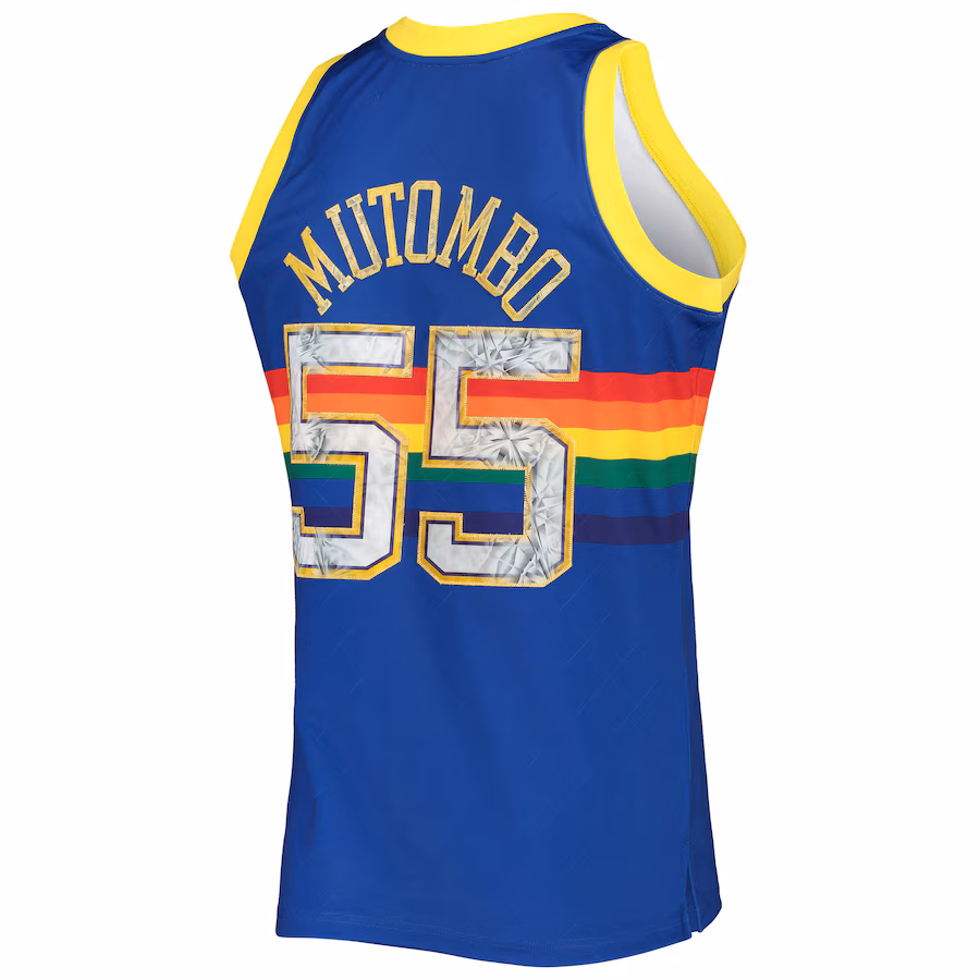 Dikembe Mutombo Denver Nuggets 1996/97 NBA 75th Anniversary Diamond Jersey