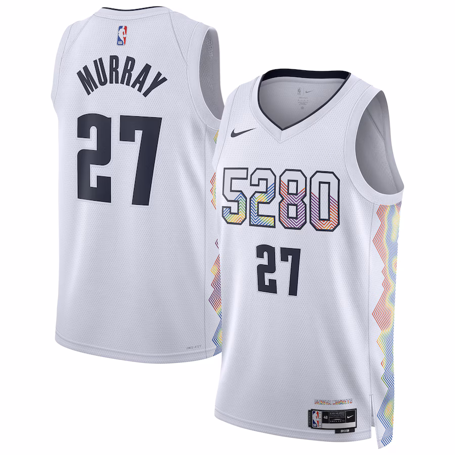 Jamal Murray, Denver Nuggets, Edición Ciudad 2024/25, Blanco