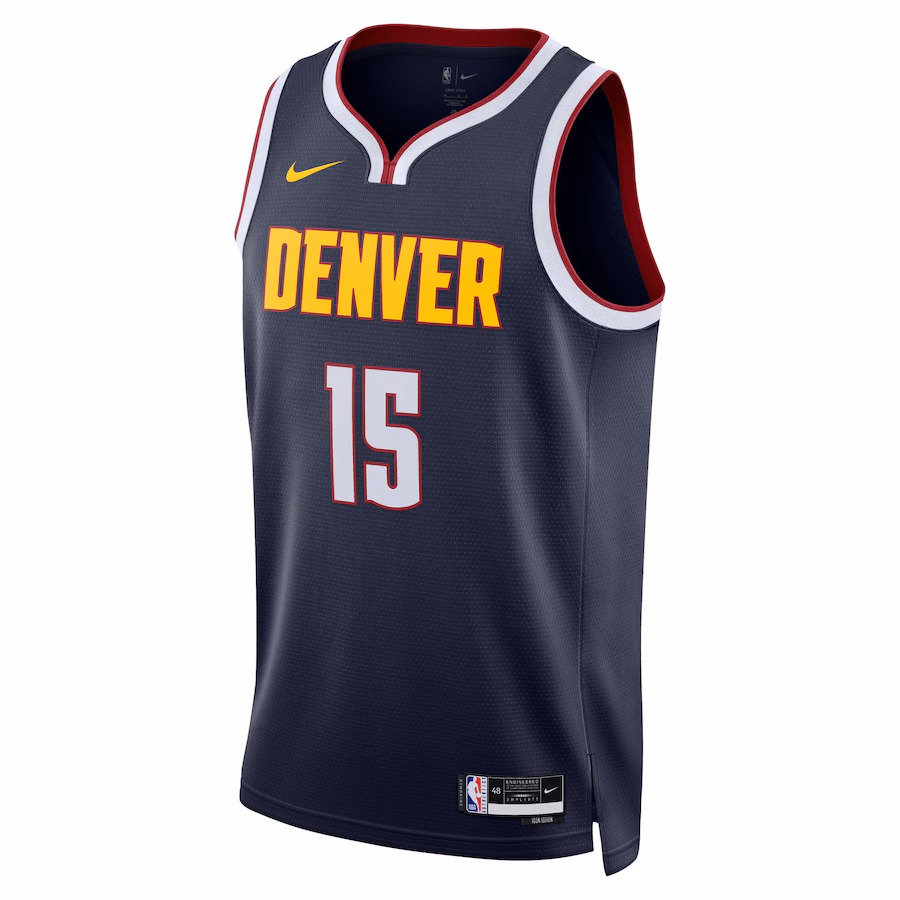 Nikola Jokic, Denver Nuggets, Icon Edition, Navy Blue