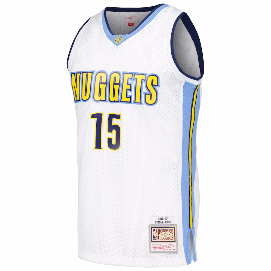 Nikola Jokic, Denver Nuggets, Retro 2016/17, Blanco