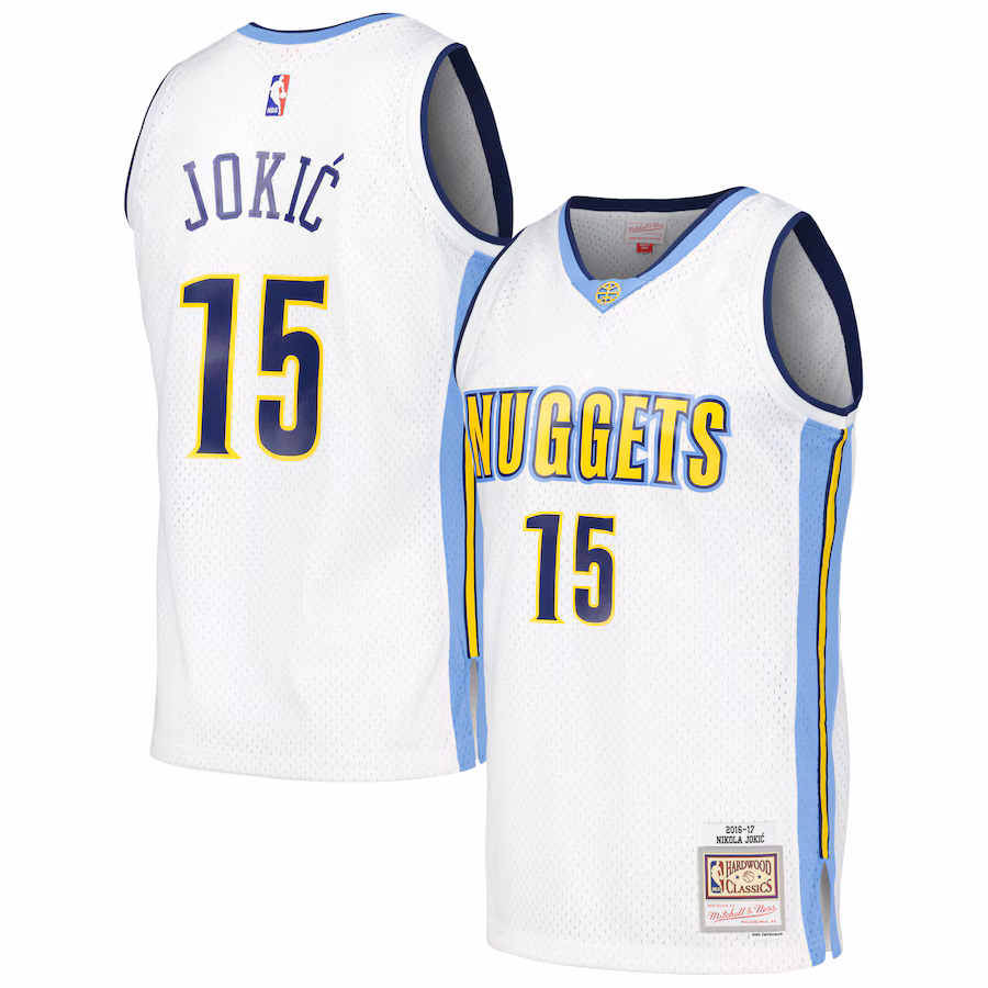 Nikola Jokic, Denver Nuggets, Retro 2016/17, Blanco