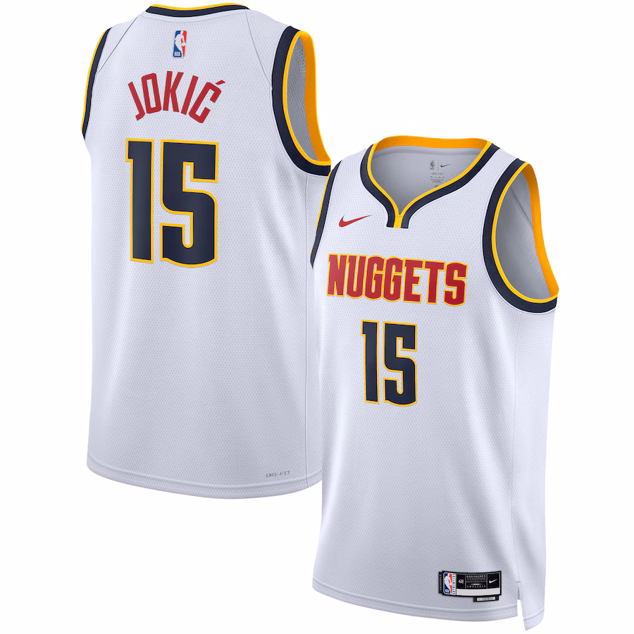 Nikola Jokic, Denver Nuggets, Edición de Asociación, Blanco