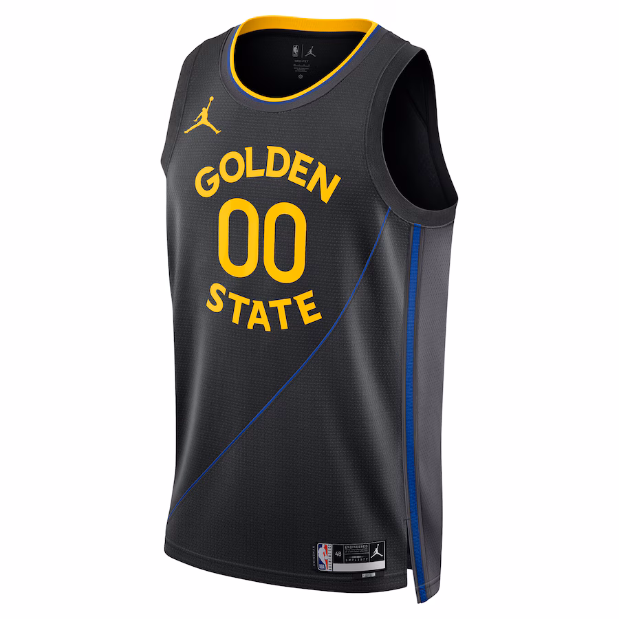 Golden State Warriors,  Unisex 2024/25 Custom Jersey, Statement Edition, Black