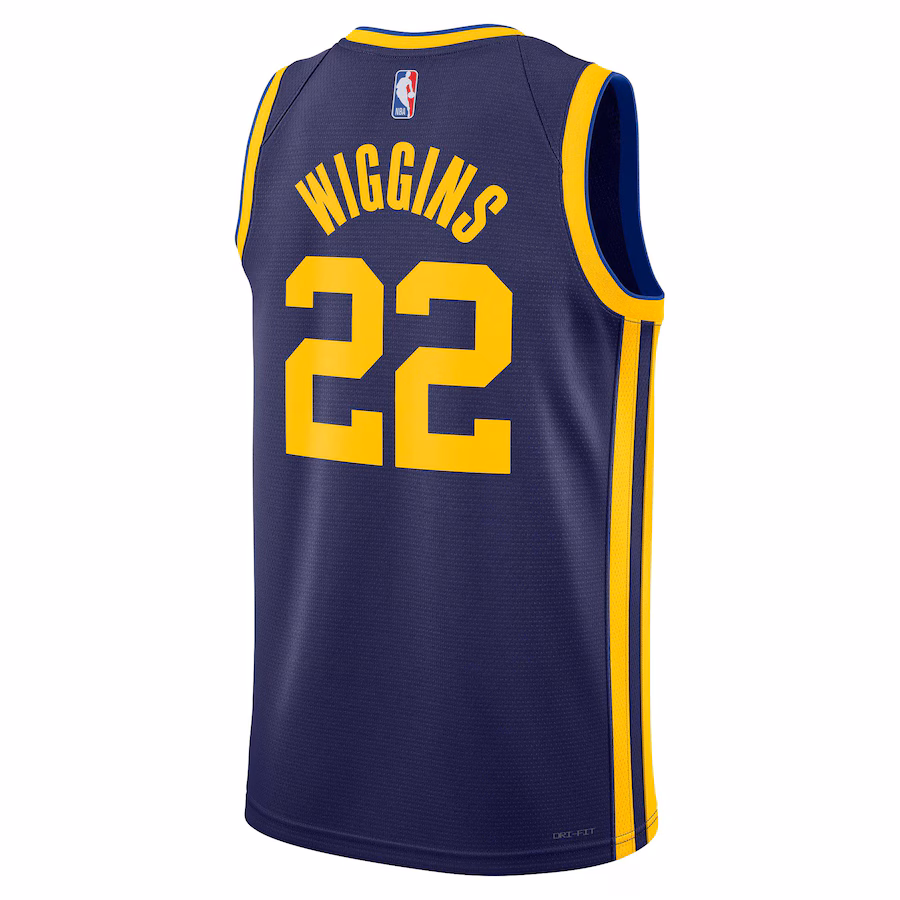 Andrew Wiggins, Golden State Warriors, Jordan Brand Unisex, Statement Edition, Navy Blau