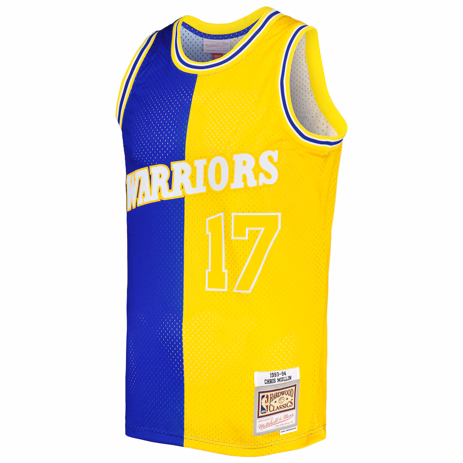 Chris Mullin, Golden State Warriors, 1993/94, Blu Regale/Oro