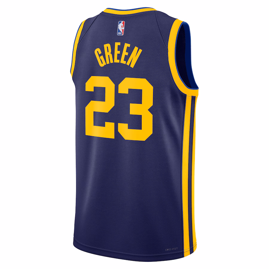 Draymond Green, Golden State Warriors, Maillot Unisexe , Édition Statement, Bleu Marine