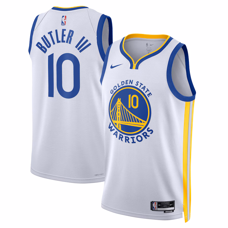 Jimmy Butler, Golden State Warriors, Unisex Jersey, Association Edition, White