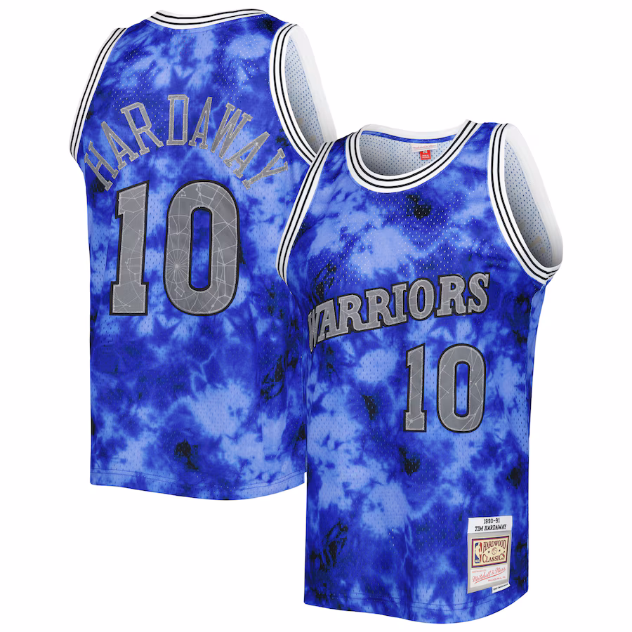 Tim Hardaway, Golden State Warriors, 1990/91 Galaxy Jersey, Blue