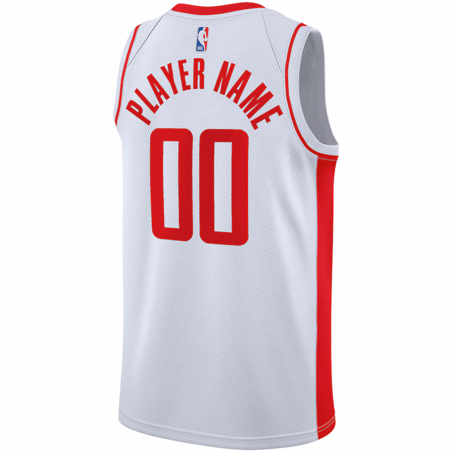 Houston Rockets 2020/21 Custom Jersey, Association Edition, White