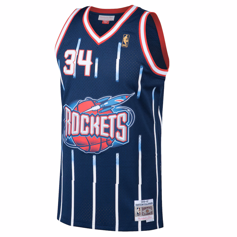 Hakeem Olajuwon, Houston Rockets, 1996/97, Blu marinaio