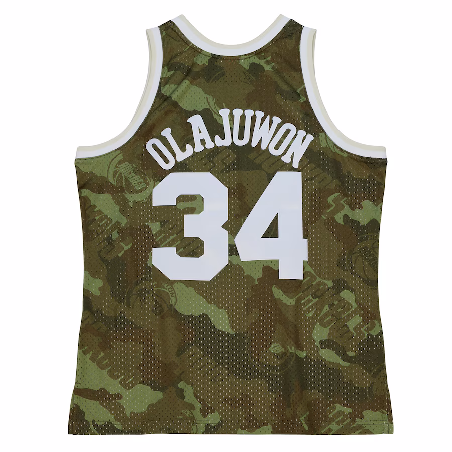 Hakeem Olajuwon, Houston Rockets, Maglia Swingman Ghost Green 1993/94, Camuffamento