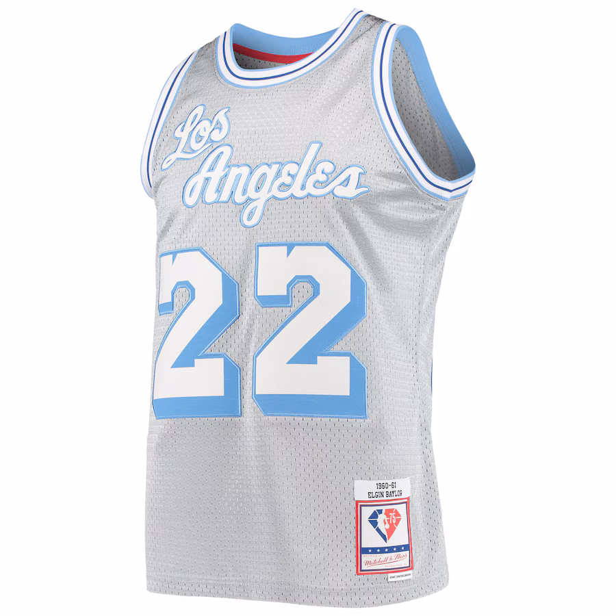 ELGIN BAYLOR Los Angeles Lakers 75° anniversario stagione 1960/61