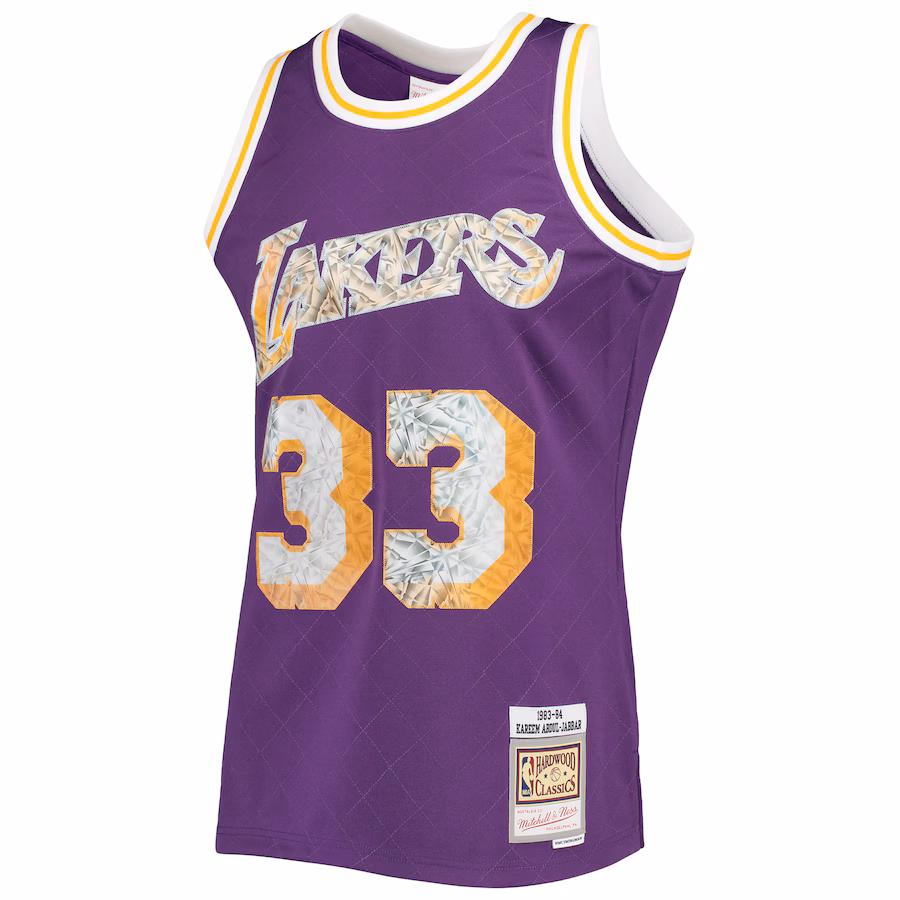 Kareem Abdul-Jabbar, Los Angeles Lakers, 1996-97 Classico 75º Anniversario della NBA Diamante, Viola