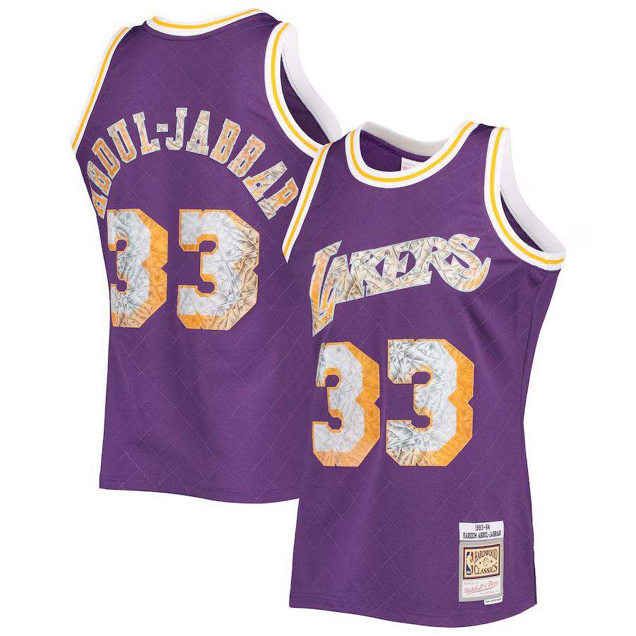 Kareem Abdul-Jabbar, Los Angeles Lakers, 1996-97 Classico 75º Anniversario della NBA Diamante, Viola