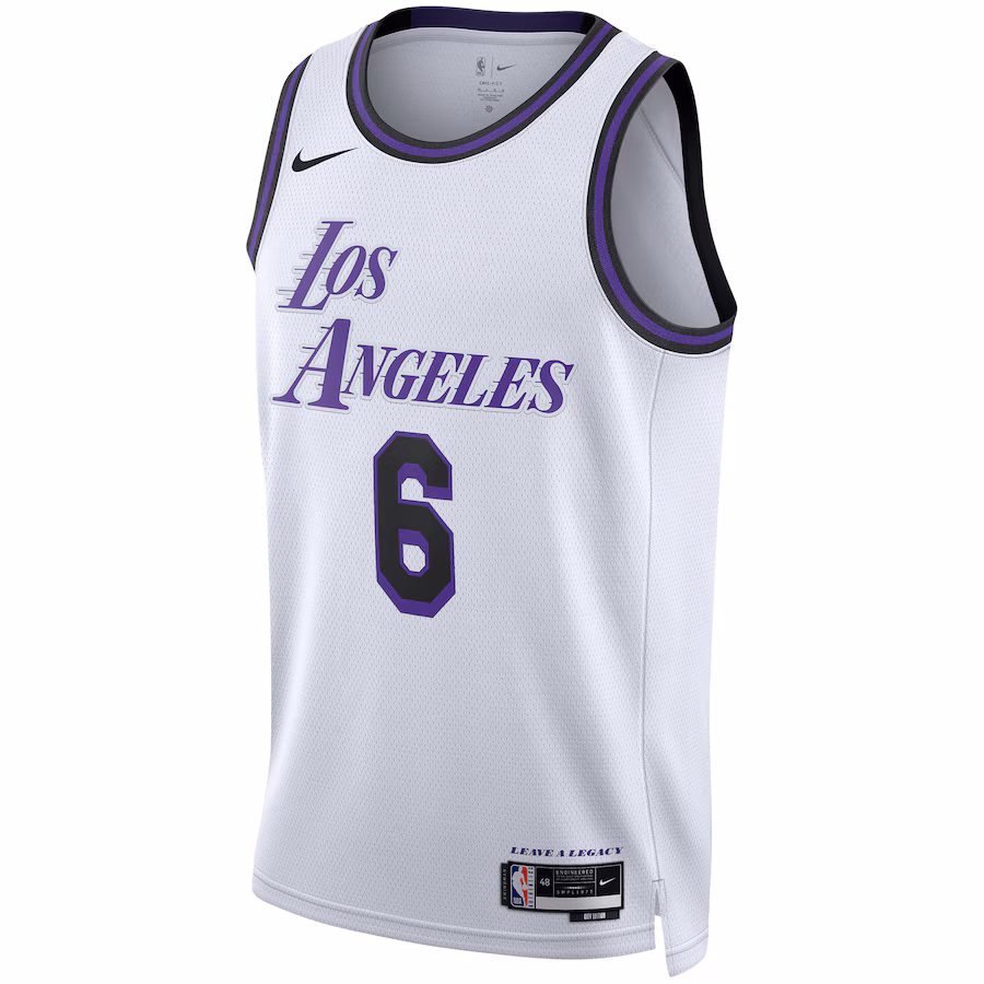 LeBron James, Los Angeles Lakers, Unisexe, Saison 2022/23, Édition Ville, Blanc