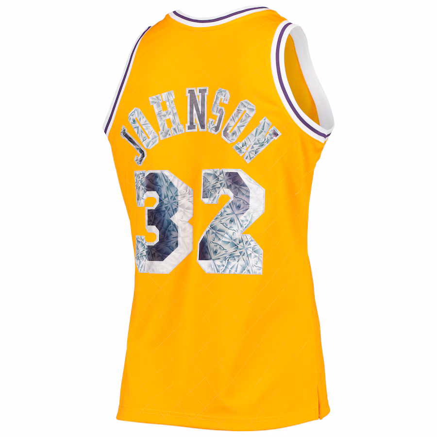 Maillot Magic Johnson Lakers Mitchell & Ness 75e Anniversaire Diamond Edition 1984/85