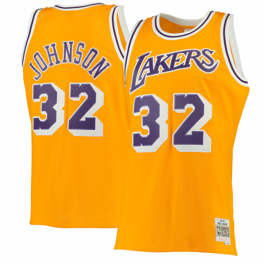 Magic Johnson, Los Angeles Lakers, 1984/85 Hardwood Classics, Or